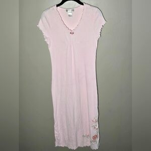 Vintage Of The Moment Embroidered Coquette Grandmacore Nightgown, Small